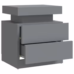 VidaXL 326851 nightstand/bedside table Grey - Additional view 6