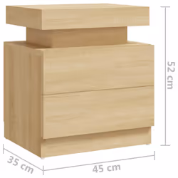 VidaXL 326852 nightstand/bedside table Oak - Additional view 7