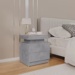 VidaXL 326853 nightstand/bedside table Concrete colour