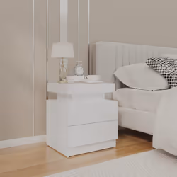 VidaXL 326855 nightstand/bedside table White