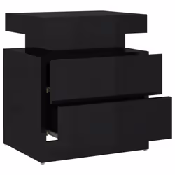 VidaXL 326856 nightstand/bedside table Black - Additional view 6