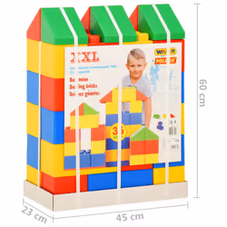 Polesie Wader Block Toys XXL 36 Pieces Stacking Blocks Building Brick Set