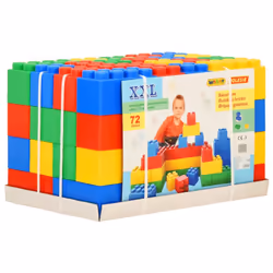 Polesie Wader Block Toys XXL 72 Pieces Stacking Blocks Building Brick Set