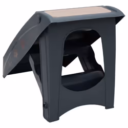 vidaXL Folding 4-Step Dog Stairs Dark Grey Pet Furniture Ladders Ramps Home - Additional view 4