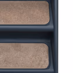 vidaXL Folding 4-Step Dog Stairs Dark Grey Pet Furniture Ladders Ramps Home - Additional view 6