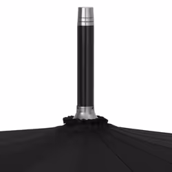 vidaXL Umbrella Automatic Black Outdoor Patio Handle Rain Walking Umbrella - Additional view 4