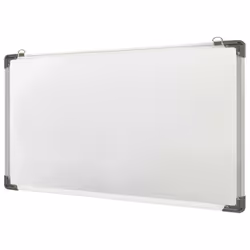 vidaXL Magnetic Whiteboard White Steel Presentation Supply Dry-Erase Board