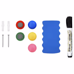 vidaXL Magnetic Whiteboard White Steel Presentation Supply Dry-Erase Board - Additional view 4