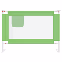 vidaXL Toddler Safety Bed Rail Green 90x25 cm Fabric Baby Cot Bed Protection
