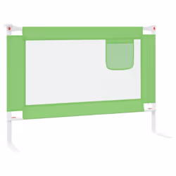 vidaXL Toddler Safety Bed Rail Green 90x25 cm Fabric Baby Cot Bed Protection
