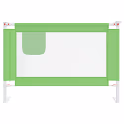 vidaXL Toddler Safety Bed Rail Green 100x25 cm Fabric Baby Cot Bed Protection
