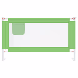 vidaXL Toddler Safety Bed Rail Green 140x25 cm Fabric Baby Cot Bed Protection