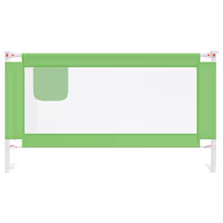 vidaXL Toddler Safety Bed Rail Green 150x25 cm Fabric Baby Cot Bed Protection