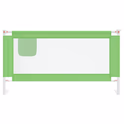 vidaXL Toddler Safety Bed Rail Green 160x25 cm Fabric Baby Cot Bed Protection