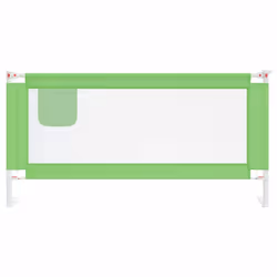 vidaXL Toddler Safety Bed Rail Green 180x25 cm Fabric Baby Cot Bed Protection