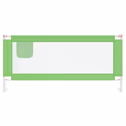 vidaXL Toddler Safety Bed Rail Green 200x25 cm Fabric Baby Cot Bed Protection