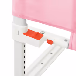 vidaXL Toddler Safety Bed Rail Pink 90x25 cm Fabric Baby Cot Bed Protection - Additional view 6