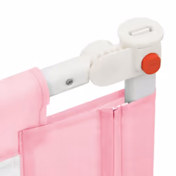 vidaXL Toddler Safety Bed Rail Pink 160x25 cm Fabric Baby Cot Bed Protection - Additional view 5