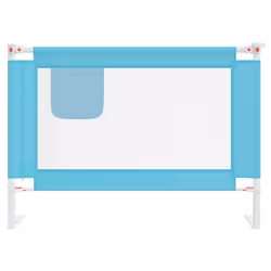 vidaXL Toddler Safety Bed Rail Blue 90x25 cm Fabric Baby Cot Bed Protection - Additional view 2