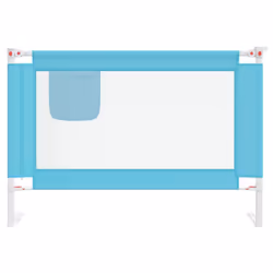 vidaXL Toddler Safety Bed Rail Blue 100x25 cm Fabric Baby Cot Bed Protection