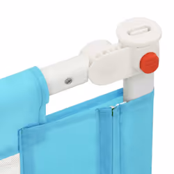 vidaXL Toddler Safety Bed Rail Blue 100x25 cm Fabric Baby Cot Bed Protection - Additional view 5