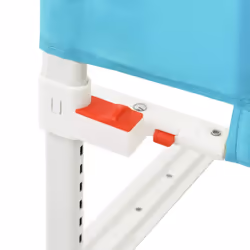 vidaXL Toddler Safety Bed Rail Blue 120x25 cm Fabric Baby Cot Bed Protection - Additional view 6