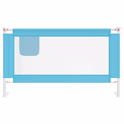 vidaXL Toddler Safety Bed Rail Blue 140x25 cm Fabric Baby Cot Bed Protection