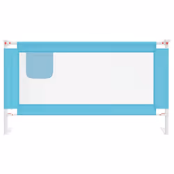 vidaXL Toddler Safety Bed Rail Blue 150x25 cm Fabric Baby Cot Bed Protection