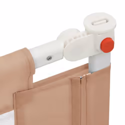 vidaXL Toddler Safety Bed Rail Taupe 160x25 cm Fabric Baby Cot Bed Protection - Additional view 5