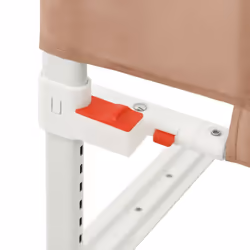 vidaXL Toddler Safety Bed Rail Taupe 200x25 cm Fabric Baby Cot Bed Protection - Additional view 6