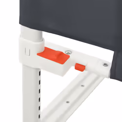 vidaXL Toddler Safety Bed Rail Dark Grey 190x25 cm Fabric Baby Cot Protection - Additional view 5