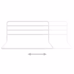 vidaXL Toddler Safety Bed Rail White (76-137)x55 cm Iron Baby Cot Protection - Additional view 5