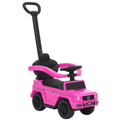 vidaXL Push Walk Car Mercedes-Benz G63 Kids Pedal Riding Vehicle Multi Colors - pink