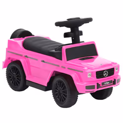 vidaXL Push Walk Car Mercedes-Benz G63 Kids Pedal Riding Vehicle Multi Colors - pink - Additional view 4