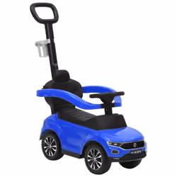 vidaXL Step Car Volkswagen T-Roc Blue Game Garden Ride-on Toy Pedal Vehicle