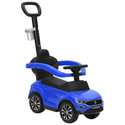 vidaXL Step Car Volkswagen T-Roc Blue Game Garden Ride-on Toy Pedal Vehicle