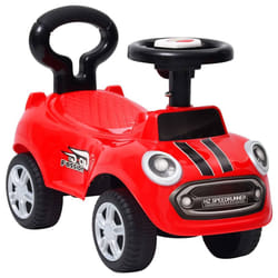 vidaXL Step Car Kids Children Toddler Push Walk Learn Ride on Car Blue/Red - red