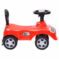 vidaXL Step Car Kids Children Toddler Push Walk Learn Ride on Car Blue/Red - red