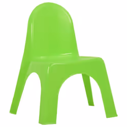 vidaXL Children's Table and Chair Set PP School Outdoor Colourful Furniture - Additional view 4