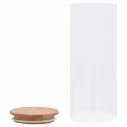 vidaXL 6x Storage Glass Jars with Bamboo Lid 1000 ml Storage Bottle Furniture