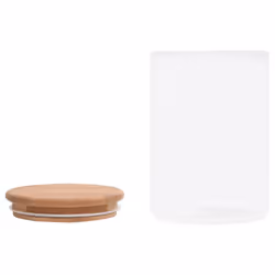vidaXL 4x Storage Glass Jars with Bamboo Lid 800 ml Storage Bottle Furniture