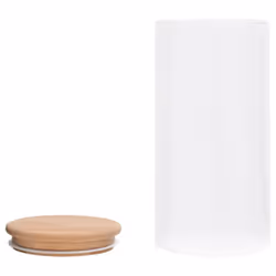 vidaXL 4x Storage Glass Jars with Bamboo Lid 1200 ml Storage Bottle Furniture