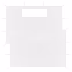 vidaXL 2x Gazebo Sidewalls with Windows White Party Tent Outdoor Canopy Wall