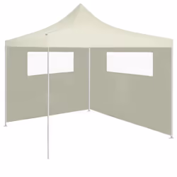 vidaXL 2x Gazebo Sidewalls with Windows Cream Party Tent Canopy Wall Outdoor - Additional view 2