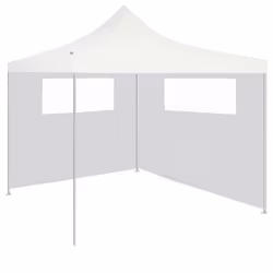 vidaXL 2x Gazebo Sidewalls with Windows White Party Tent Canopy Wall Outdoor - Additional view 2