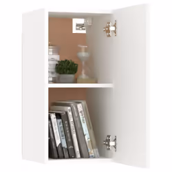 vidaXL TV Cabinet White Engineered Wood Wall Mounted Cabinet Stand Furniture - Additional view 8