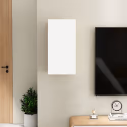 vidaXL TV Cabinet White Engineered Wood Wall Mounted Cabinet Stand Furniture - Additional view 9