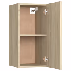 vidaXL TV Cabinet Sonoma Oak Engineered Wood Wall Mounted Stand Furniture - Additional view 5