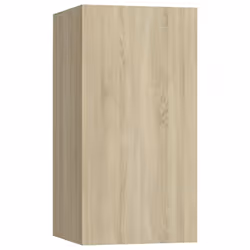 vidaXL 2x TV Cabinets Sonoma Oak Engineered Wood Wall Mounted Stand Indoor