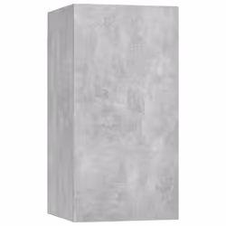 vidaXL TV Cabinet Concrete Grey Engineered Wood Wall Mounted Stand Furniture